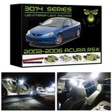 2002-2006 Acura RSX Super Bright 3014 Series LED interior light kit