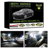 2009-2014 Acura TL Ultra Bright LED interior light kit 3014 Series