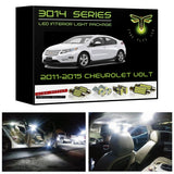 2011-2015 Chevrolet Volt Super Bright 3014 Series LED interior light kit