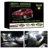 2010-2016 Cadillac SRX Super Bright 3014 Series LED interior light kit