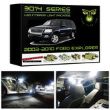 2002-2010 Ford Explorer Super Bright 3014 Series LED interior light kit