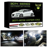 2011-2012 Honda CR-Z Ultra Bright 3014 Series LED interior light kit