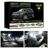 2014-2016 Jeep Compass LED interior light kit 3014 Series