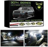 2015-2024 Jeep Renegade Super Bright 3014 Series LED interior light kit