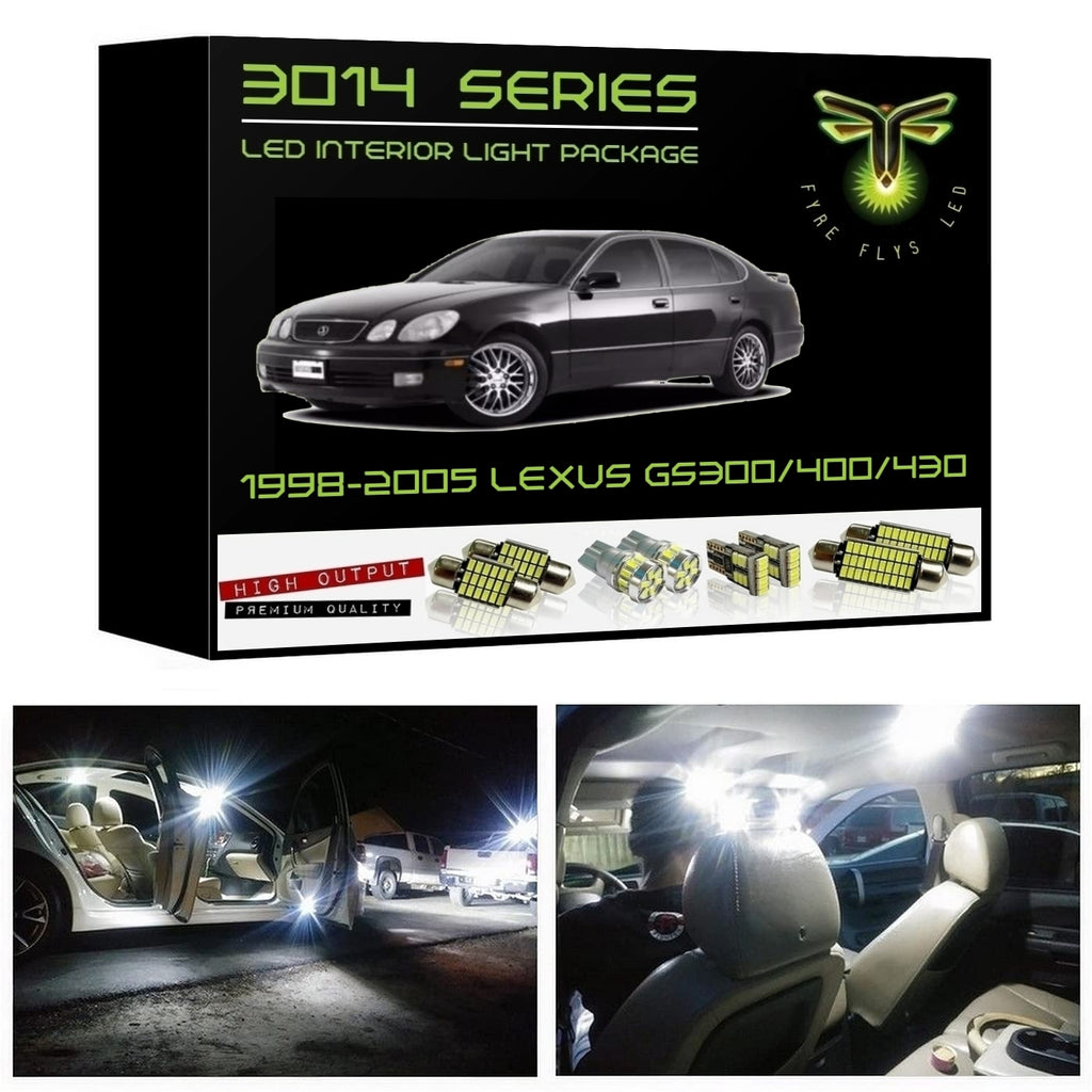 Complete LED interior light kit for 1998-2005 Lexus GS300 GS400 or