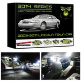 2003-2011 Lincoln Town Car LED interior light kit Ultra Bright 3014 Series