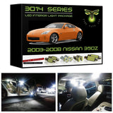 2003-2008 Nissan 350Z LED interior light kit Ultra Bright 3014 Series