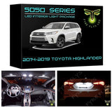 2014-2019 Toyota Highlander LED interior light kit 5050 Series
