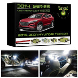 2016-2021 Hyundai Tucson 10 Piece Ultra Bright 3014 Series LED interior light kit
