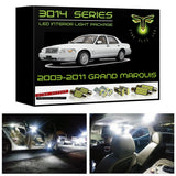 2003-2011 Mercury Grand Marquis LED interior light kit 3014 Series