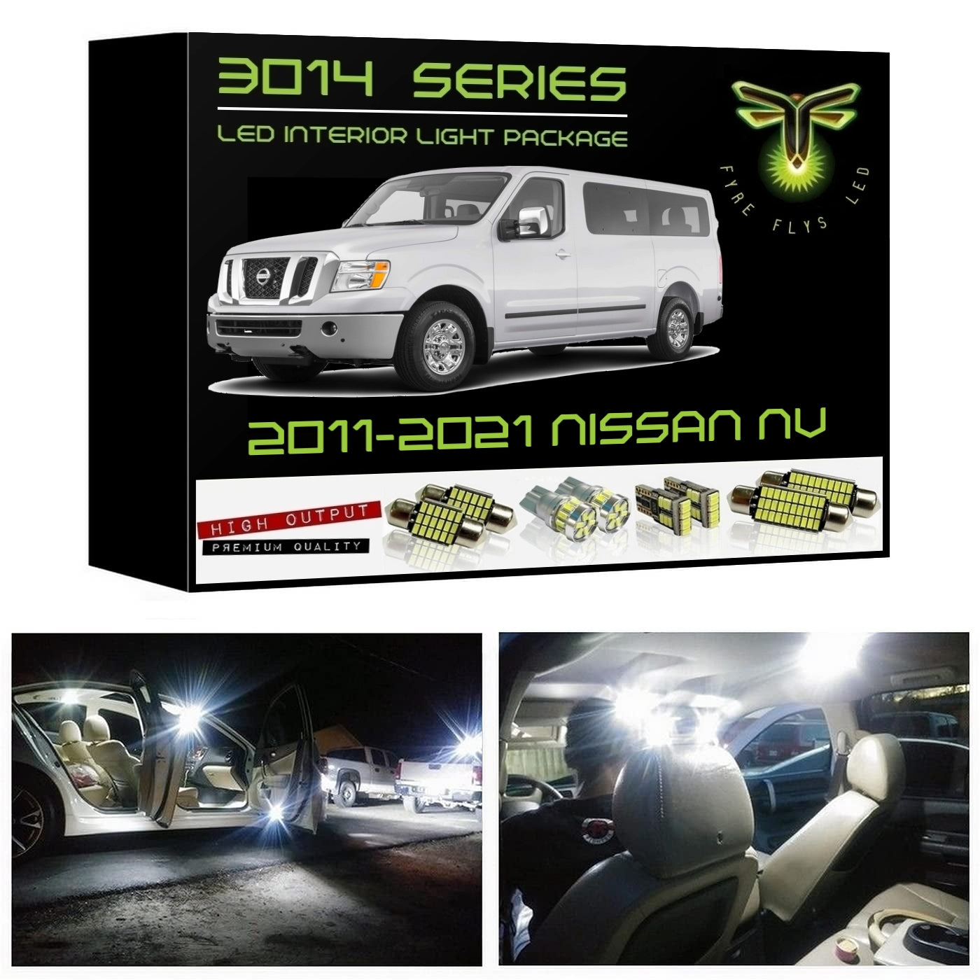 Complete LED interior light kit for 2011-2021 Nissan NV – Fyre Flys