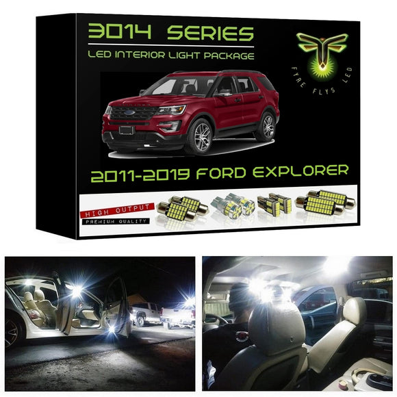 2011-2019 Ford Explorer Super Bright 3014 Series LED interior light kit