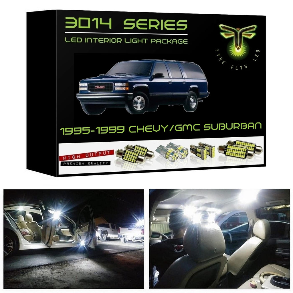 1995-1999 Chevy / GMC Suburban or 4 Door Tahoe/Yukon Super Bright 3014 Series LED interior light kit