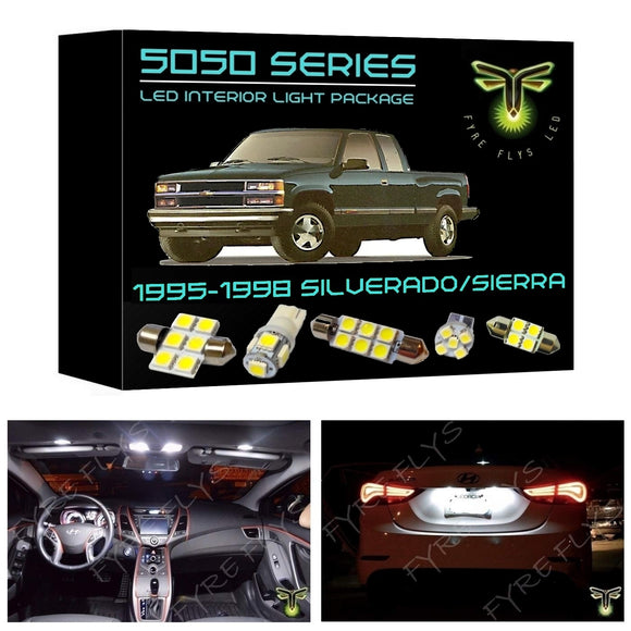 1995-1999 Chevy/GMC Silverado Sierra C1500 K1500 LED interior light kit 5050 Series