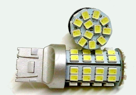 White and yellow/amber 120 LED Switchback turn signal bulbs