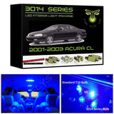 2001-2003 Acura CL Super Bright 3014 Series LED interior light kit