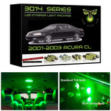 2001-2003 Acura CL Super Bright 3014 Series LED interior light kit