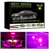 2001-2003 Acura CL Super Bright 3014 Series LED interior light kit