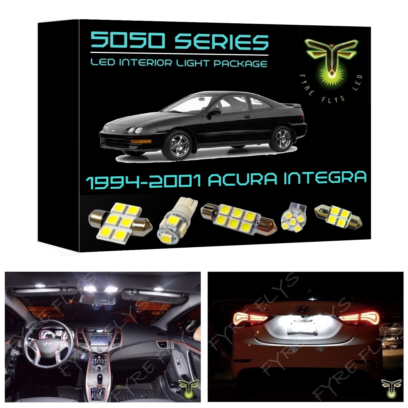 1994-2001 Acura Integra LED interior light kit 5050 Series