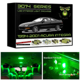 1994-2001 Acura Integra Super Bright 3014 Series LED interior light kit