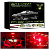 1994-2001 Acura Integra Super Bright 3014 Series LED interior light kit