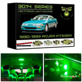 1990-1993 Acura Integra Super Bright 3014 Series LED interior light kit