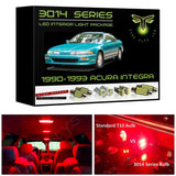1990-1993 Acura Integra Super Bright 3014 Series LED interior light kit