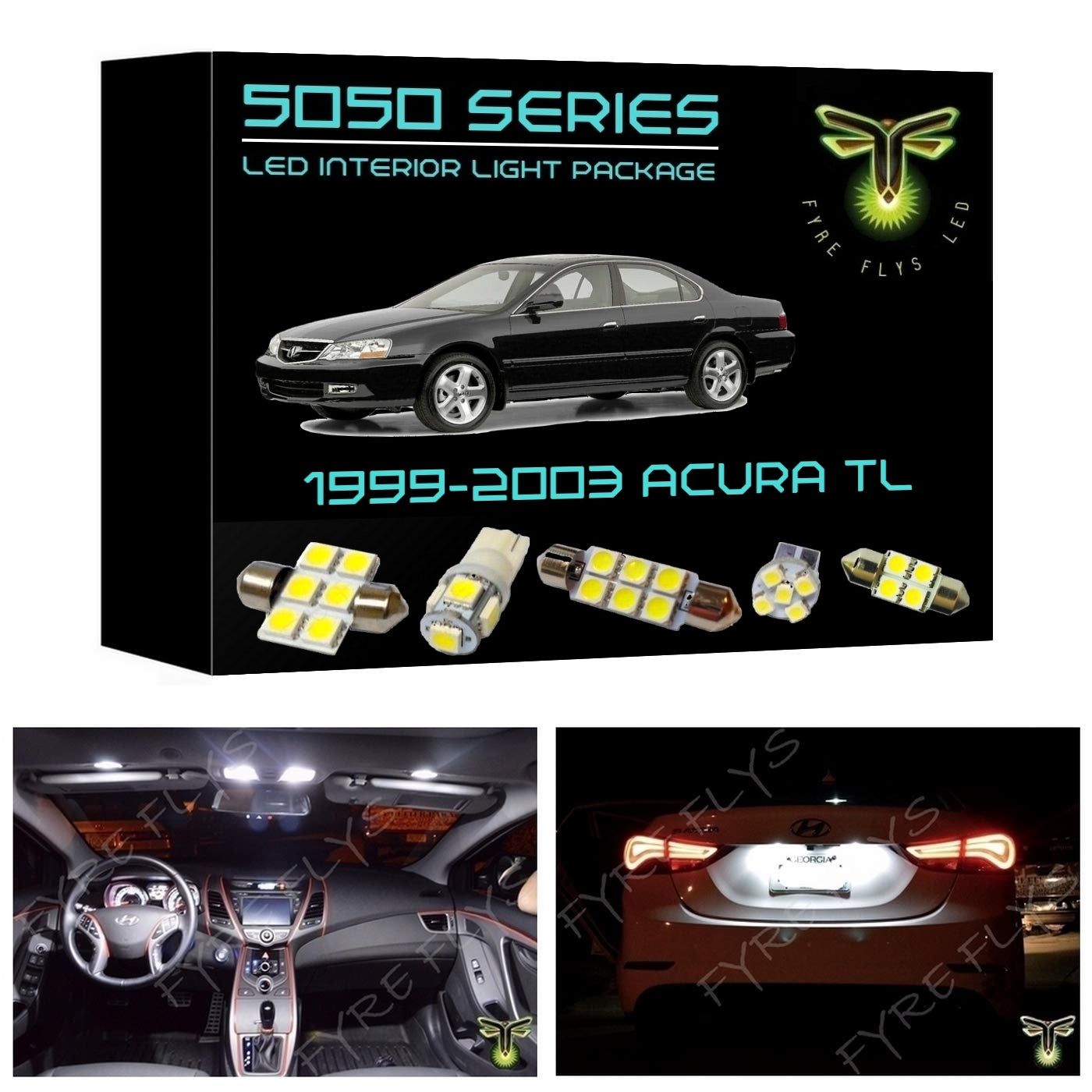 1999-2003 Acura TL LED interior light kit 5050 Series