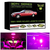 1991-1995 Acura Legend Coupe Super Bright LED interior light kit 3014 Series