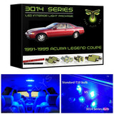 1991-1995 Acura Legend Coupe Super Bright LED interior light kit 3014 Series