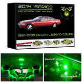 1991-1995 Acura Legend Coupe Super Bright LED interior light kit 3014 Series