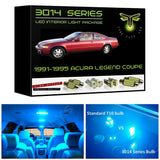 1991-1995 Acura Legend Coupe Super Bright LED interior light kit 3014 Series