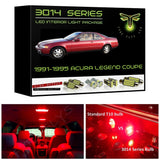 1991-1995 Acura Legend Coupe Super Bright LED interior light kit 3014 Series