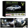 1991-1995 Acura Legend Sedan Super Bright LED interior light kit 3014 Series