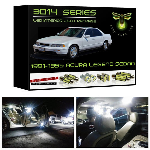 1991-1995 Acura Legend Sedan Super Bright LED interior light kit 3014 Series