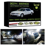 1991-1995 Acura Legend Sedan Super Bright LED interior light kit 3014 Series