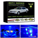 1991-1995 Acura Legend Sedan Super Bright LED interior light kit 3014 Series