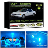 1991-1995 Acura Legend Sedan Super Bright LED interior light kit 3014 Series