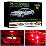 1991-1995 Acura Legend Sedan Super Bright LED interior light kit 3014 Series