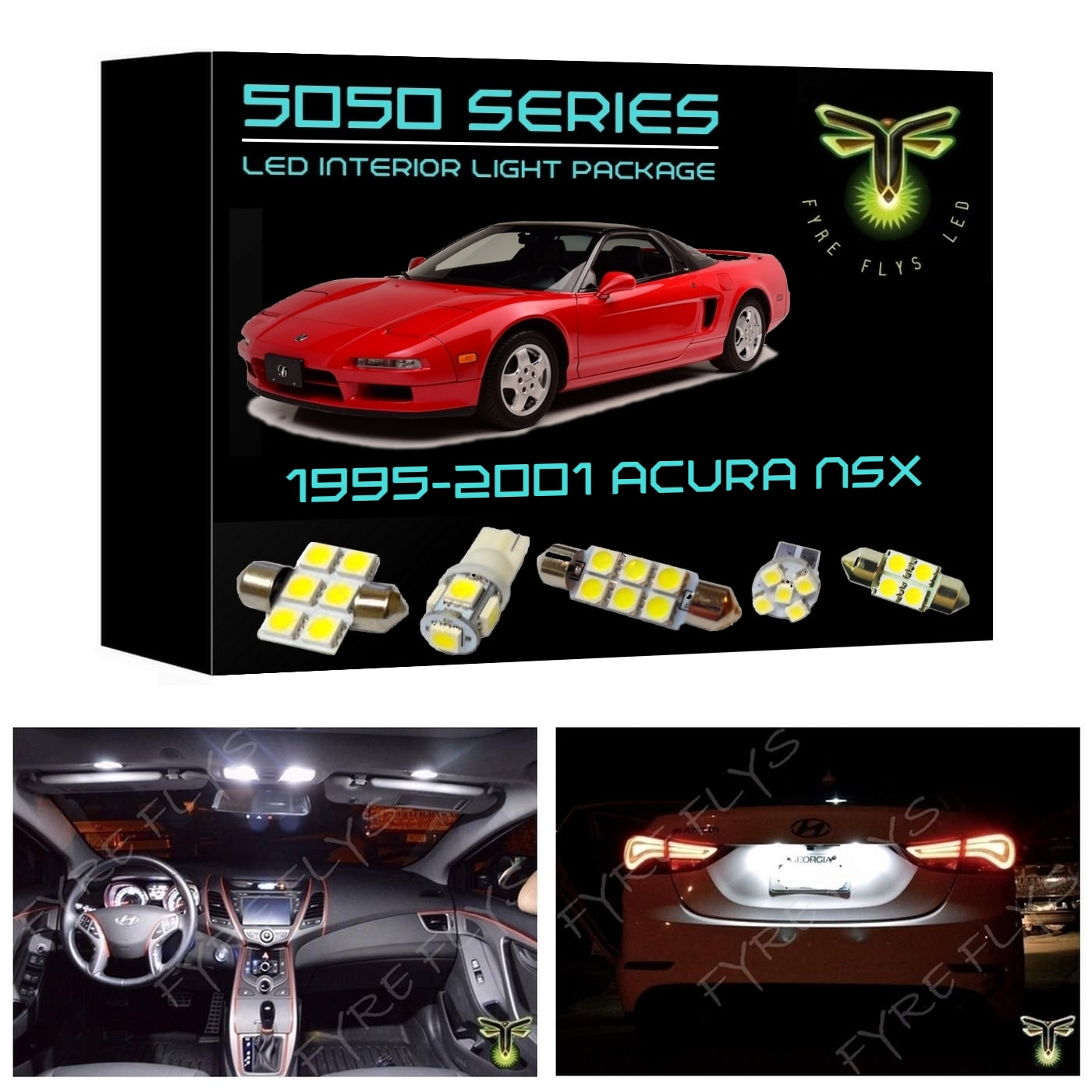 1991-2005 Acura NSX LED interior light kit 5050 Series