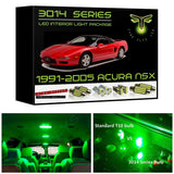 1991-2005 Acura NSX Super Bright 3014 Series LED interior light kit