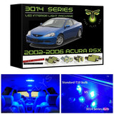 2002-2006 Acura RSX Super Bright 3014 Series LED interior light kit