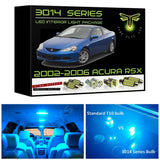 2002-2006 Acura RSX Super Bright 3014 Series LED interior light kit