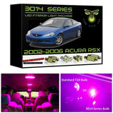 2002-2006 Acura RSX Super Bright 3014 Series LED interior light kit