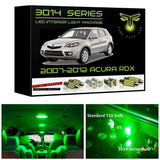 2007-2012 Acura RDX Super Bright 3014 Series LED interior light kit