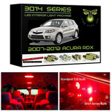2007-2012 Acura RDX Super Bright 3014 Series LED interior light kit