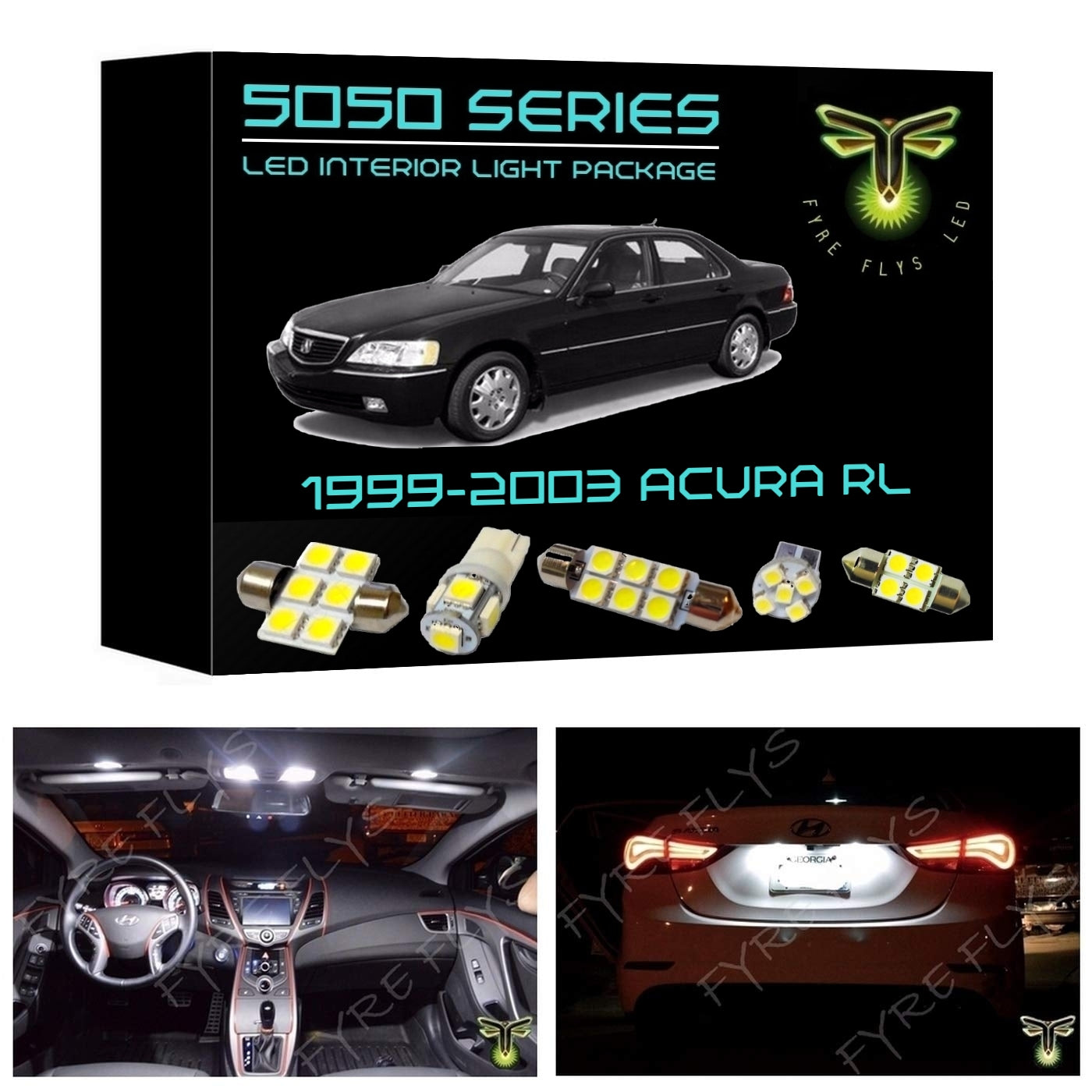 1999-2004 Acura RL LED interior light kit 5050 Series