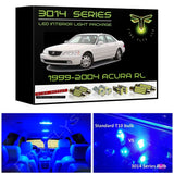 1999-2004 Acura RL Super Bright 3014 Series LED interior light kit