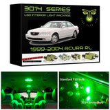 1999-2004 Acura RL Super Bright 3014 Series LED interior light kit
