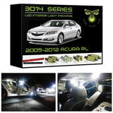 2005-2012 Acura RL Super Bright 3014 Series LED interior light kit